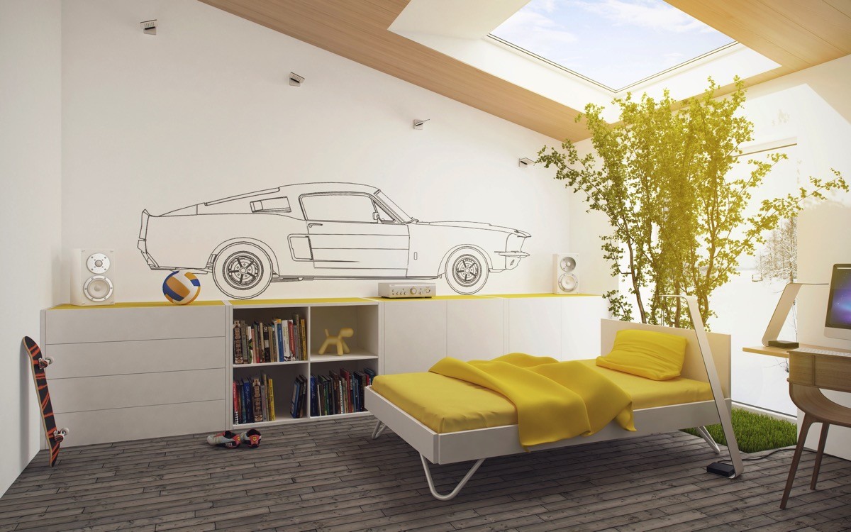 fotosolution-Yellow-Kids-Rooms-How-To-Use-And-Combine-Bright-Decor-14